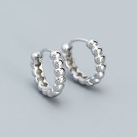 1 Paar Einfacher Stil Geometrisch Überzug Sterling Silber Ohrringe sku image 3
