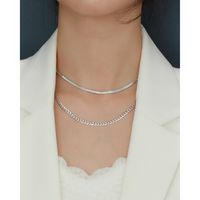 Simple Style Streetwear Geometric Sterling Silver Plating Necklace main image 4