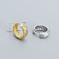 1 Pair Simple Style Geometric Sterling Silver Earrings main image 2
