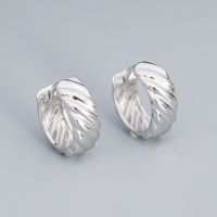 1 Pair Simple Style Geometric Sterling Silver Earrings sku image 2