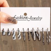 1 Set Lady Simple Style Geometric Plating Inlay Alloy Acetic Acid Sheets Artificial Pearls Earrings main image 2
