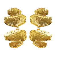1 Pair Elegant Irregular Plating Alloy Gold Plated Drop Earrings sku image 1