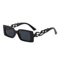 Retro Streetwear Solid Color Pc Square Full Frame Women's Sunglasses sku image 1