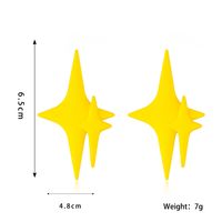 1 Paire Décontractée Star Vernis Au Four Résine Boucles D'oreilles main image 4