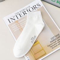 Men's Casual Solid Color Cotton Crew Socks A Pair sku image 2