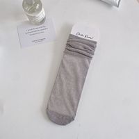 Women's Simple Style Solid Color Cotton Mesh Crew Socks A Pair sku image 3