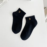 Frau Preppy-stil Herzform Baumwolle Crew Socken Ein Paar sku image 8