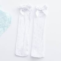 Women's Sweet Solid Color Velvet Nylon Spandex Crew Socks A Pair sku image 1