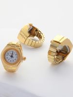 Alloy Casual Simple Style Clock Plating Open Rings Rings main image 5