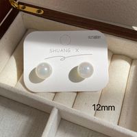 Simple Style Pearl Alloy Stoving Varnish Artificial Pearls Women's Ear Studs 1 Pair sku image 20