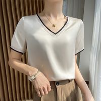 Women's T-shirt Short Sleeve T-shirts Casual Classic Style Solid Color main image 3