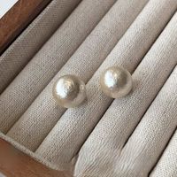 1 Paire Dame Perle Placage Matériaux Mixtes Boucles D'oreilles sku image 2