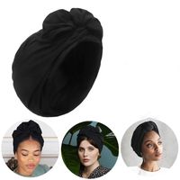 Women's Simple Style Solid Color Bowknot Eaveless Beanie Hat sku image 1