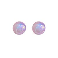 1 Pair Elegant Simple Style Round Imitation Pearl Drop Earrings main image 2