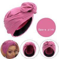 Femmes Style Simple Couleur Unie Noeud Papillon Sans Gouttière Bonnet sku image 4