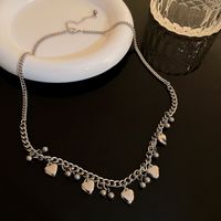 Sweet Cool Style Heart Shape Alloy Plating Women's Necklace main image 1