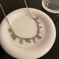 Sweet Cool Style Heart Shape Alloy Plating Women's Necklace main image 5