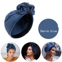Women's Simple Style Solid Color Bowknot Eaveless Beanie Hat sku image 7