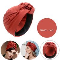Women's Simple Style Solid Color Bowknot Eaveless Beanie Hat sku image 9