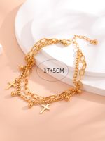 IG Style Simple Style Cross 304 Stainless Steel 18K Gold Plated Bracelets In Bulk main image 2