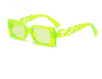 Retro Ropa De Calle Color Sólido Ordenador Personal Cuadrado Fotograma Completo Gafas De Sol Mujer sku image 5