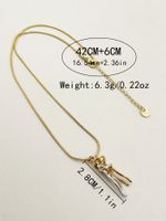 Casual Artistic Human Stainless Steel Plating Gold Plated Pendant Necklace Long Necklace main image 2