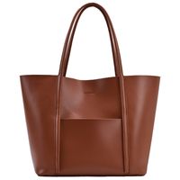 Women's All Seasons Pu Leather Vintage Style Tote Bag main image 5