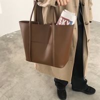 Women's All Seasons Pu Leather Vintage Style Tote Bag main image 3