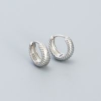 1 Pair Simple Style Geometric Plating Sterling Silver Earrings sku image 1