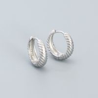 1 Pair Simple Style Geometric Plating Sterling Silver Earrings sku image 5