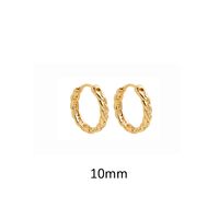 1 Pair Ig Style Simple Style Solid Color Plating Alloy Earrings sku image 1
