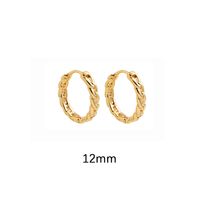 1 Pair Ig Style Simple Style Solid Color Plating Alloy Earrings sku image 2