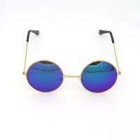 Punk Streetwear Solid Color Ac Round Frame Full Frame Women's Sunglasses sku image 25