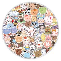 500 Cute Korean Bear Girl Ins Cartoon Character Journal Stickers Stationery Luggage Note Stickers sku image 8