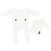 Solid Color Polyester Baby Clothing Sets sku image 1