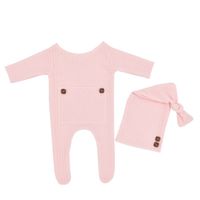 Solid Color Polyester Baby Clothing Sets sku image 5