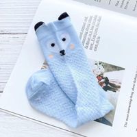 Women's Cute Dog Cotton Hollow Out Over The Knee Socks 1 Set sku image 15