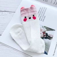 Women's Cute Dog Cotton Hollow Out Over The Knee Socks 1 Set sku image 18