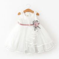 Solid Color Cotton Girls Dresses main image 5