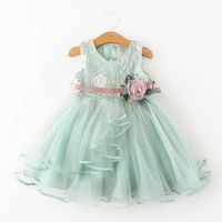 Solid Color Cotton Girls Dresses main image 4