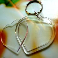 Simple Style Heart Shape Plastic Unisex Bag Pendant Keychain main image 4