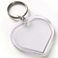 Simple Style Heart Shape Plastic Unisex Bag Pendant Keychain main image 2