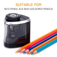 Creative Portable Solid Color Electric Pencil Sharpener Student Stationery Wholesale main image 5