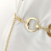 Hip-hop Punk Sun Star Moon Metal Women's Waist Chain main image 2