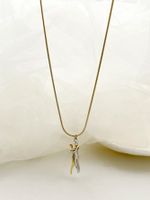 Casual Artistic Human Stainless Steel Plating Gold Plated Pendant Necklace Long Necklace sku image 1
