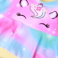 Lindo Degradado De Color Unicornio Traje De Baño Dividido Traje De Baño Para Niños main image 5