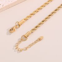 Stainless Steel Titanium Steel 18K Gold Plated Casual Simple Style Plating Solid Color Necklace main image 4