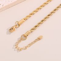 Stainless Steel Titanium Steel 18K Gold Plated Casual Simple Style Plating Solid Color Necklace main image 6