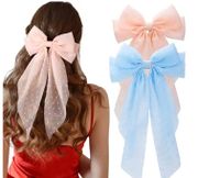 Fairy Style Lady Bow Knot Cloth Hair Clip main image 5