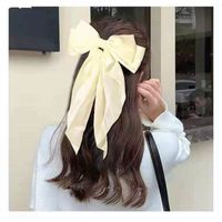 Women's Elegant Lady Solid Color Bow Knot Cloth Hair Clip main image 5